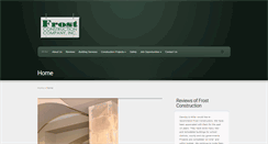 Desktop Screenshot of frostconstruction.net
