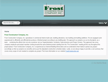 Tablet Screenshot of frostconstruction.net